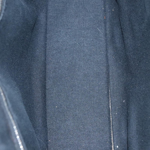 HERMES Fourre Tout PM Hand Bag Canvas Black Gray Silver Auth 111811