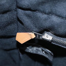 HERMES Fourre Tout PM Hand Bag Canvas Black Gray Silver Auth 111811-19