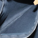 HERMES Fourre Tout PM Hand Bag Canvas Black Gray Silver Auth 111811-20