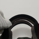 HERMES Fourre Tout PM Hand Bag Canvas Black Gray Silver Auth 111811-8