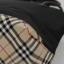 Burberrys Blue Label Hand Bag Nylon Black Auth 111813-15