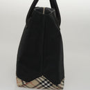 Burberrys Blue Label Hand Bag Nylon Black Auth 111813-4