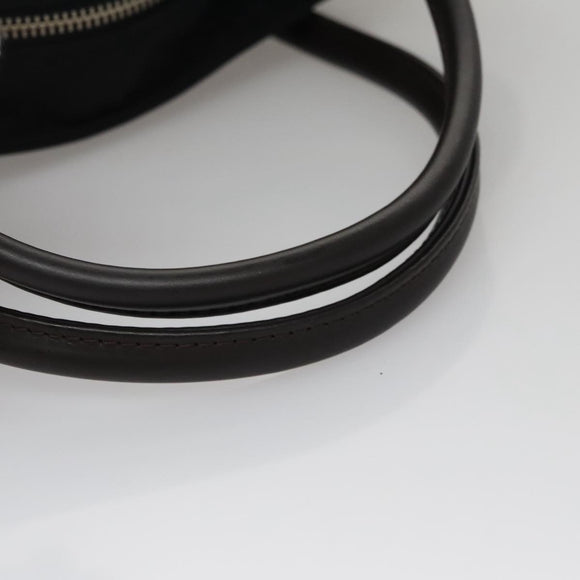 Burberrys Blue Label Hand Bag Nylon Black Auth 111813