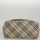 Burberrys Blue Label Hand Bag Nylon Black Auth 111813-5