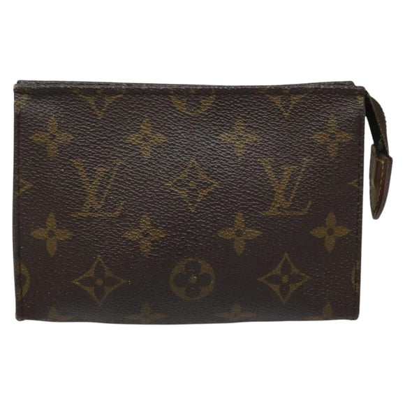 LOUIS VUITTON Monogram Poche Toilette 15 Pouch M47546 LV Auth 111834