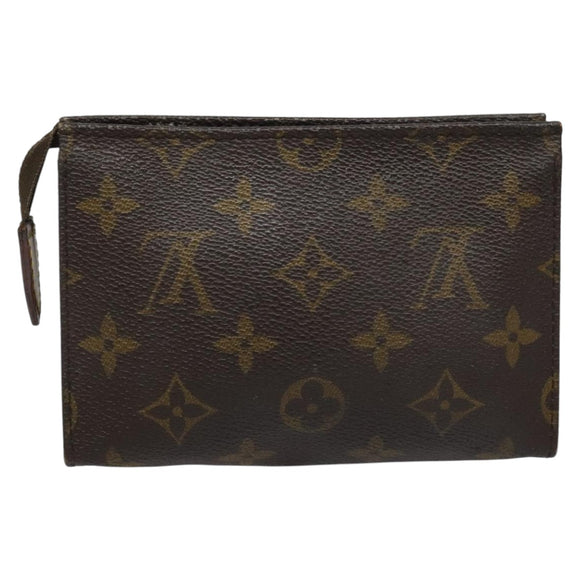 LOUIS VUITTON Monogram Poche Toilette 15 Pouch M47546 LV Auth 111834