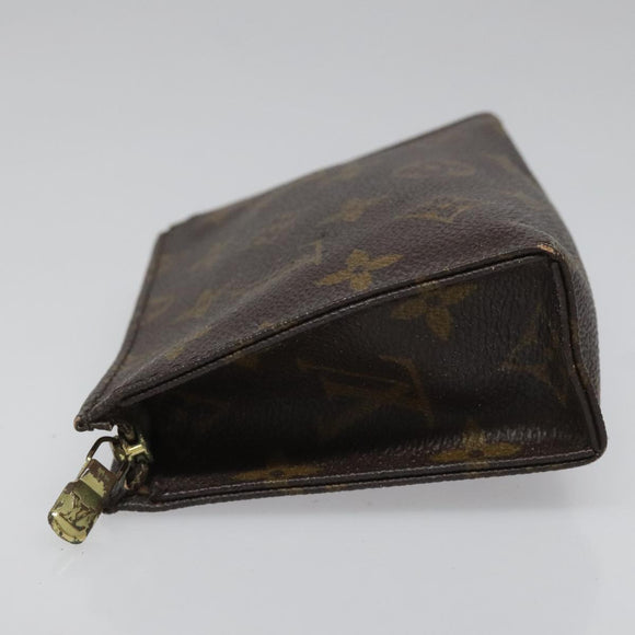 LOUIS VUITTON Monogram Poche Toilette 15 Pouch M47546 LV Auth 111834