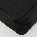 PRADA Shoulder Bag Nylon Black Silver Auth 111866-15