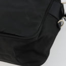 PRADA Shoulder Bag Nylon Black Silver Auth 111866-16