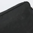 PRADA Shoulder Bag Nylon Black Silver Auth 111866-18