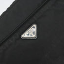 PRADA Shoulder Bag Nylon Black Silver Auth 111866-10