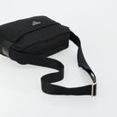 PRADA Shoulder Bag Nylon Black Silver Auth 111866-7