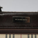 BURBERRY Nova Check Shoulder Bag Canvas Beige Auth 111876-10