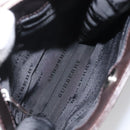 BURBERRY Nova Check Shoulder Bag Canvas Beige Auth 111876-11