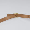 CELINE Macadam Canvas Shoulder Bag PVC Leather Brown Gold Auth 111880-14