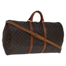 LOUIS VUITTON Monogram Keepall Bandouliere 60 Boston Bag M41412 LV Auth 111902-1