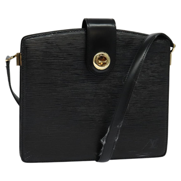LOUIS VUITTON Epi Capuchin Shoulder Bag Black M52342 LV Auth 111907