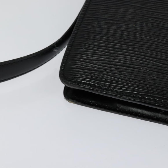 LOUIS VUITTON Epi Capuchin Shoulder Bag Black M52342 LV Auth 111907