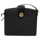 LOUIS VUITTON Epi Capuchin Shoulder Bag Black M52342 LV Auth 111907-13