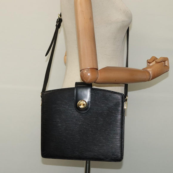 LOUIS VUITTON Epi Capuchin Shoulder Bag Black M52342 LV Auth 111907A