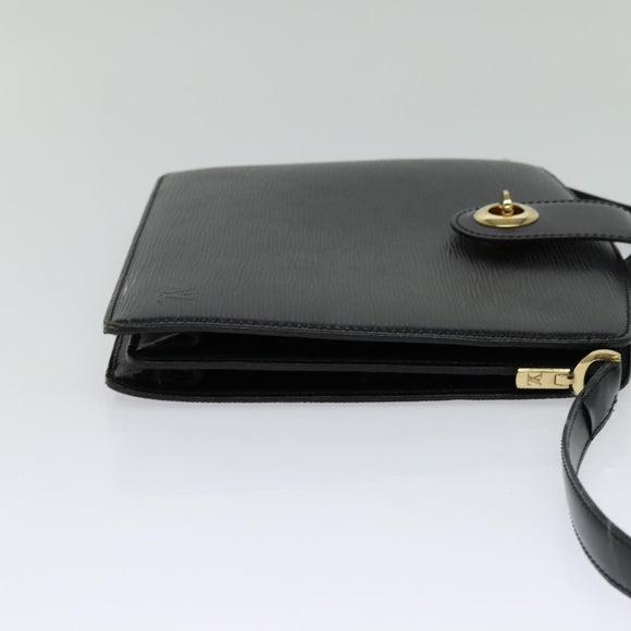 LOUIS VUITTON Epi Capuchin Shoulder Bag Black M52342 LV Auth 111907A