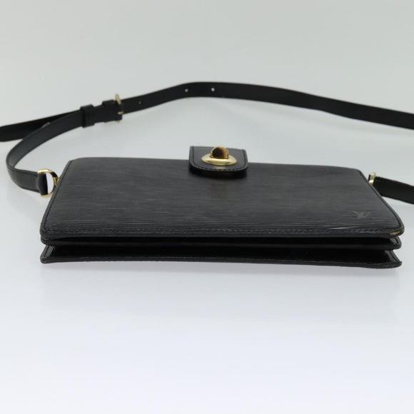 LOUIS VUITTON Epi Capuchin Shoulder Bag Black M52342 LV Auth 111907