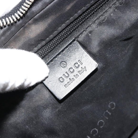 GUCCI GG Canvas Shoulder Bag Black 001 3812 Auth 111937