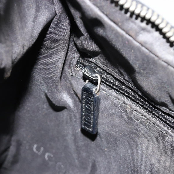 GUCCI GG Canvas Shoulder Bag Black 001 3812 Auth 111937