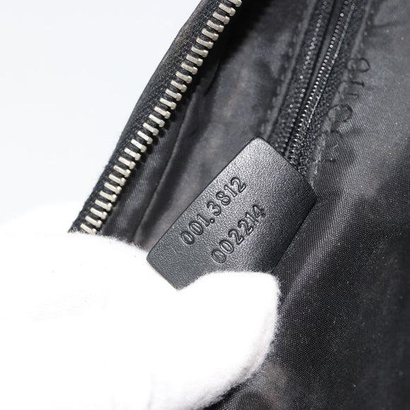GUCCI GG Canvas Shoulder Bag Black 001 3812 Auth 111937