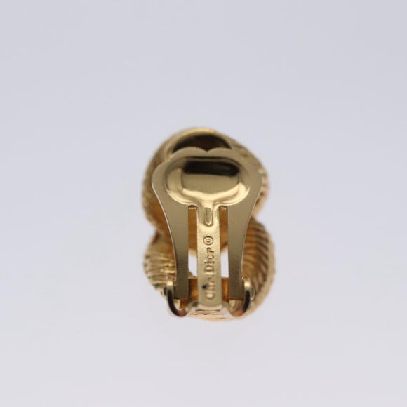 Christian Dior Earring metal Gold Auth 111949