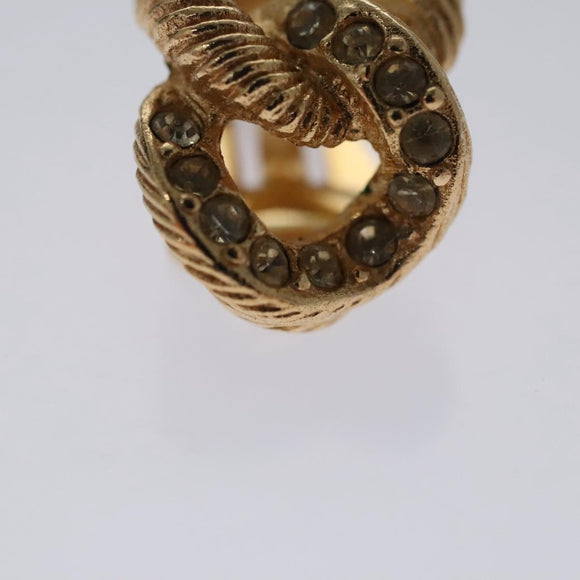 Christian Dior Earring metal Gold Auth 111949