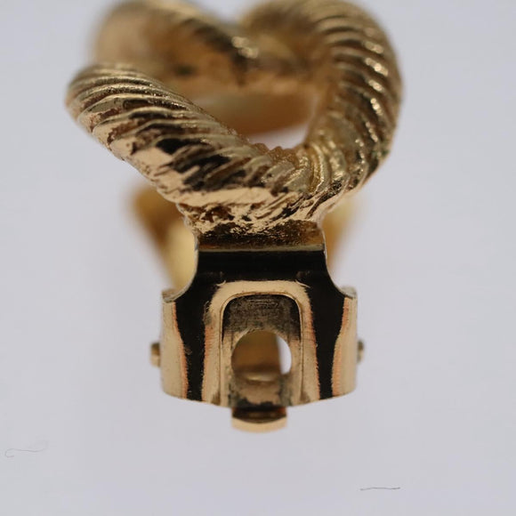 Christian Dior Earring metal Gold Auth 111949