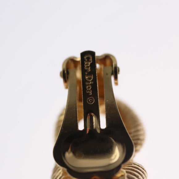 Christian Dior Earring metal Gold Auth 111949