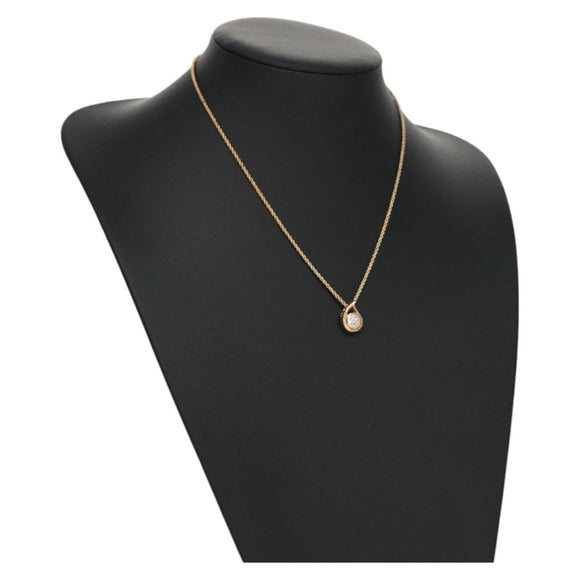 Christian Dior Necklace metal Gold Auth 111950