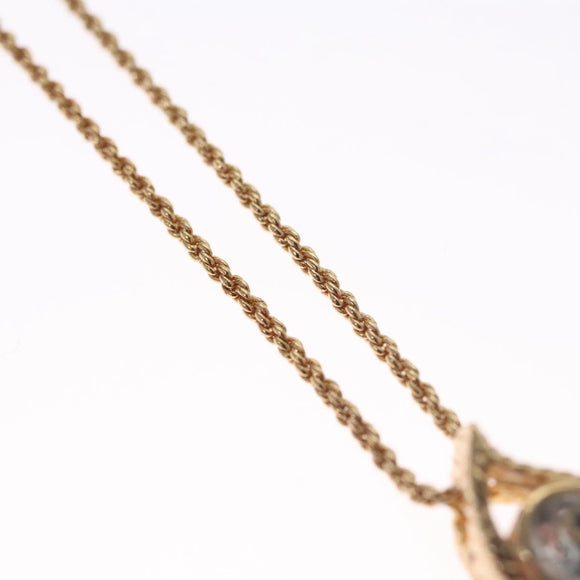 Christian Dior Necklace metal Gold Auth 111950