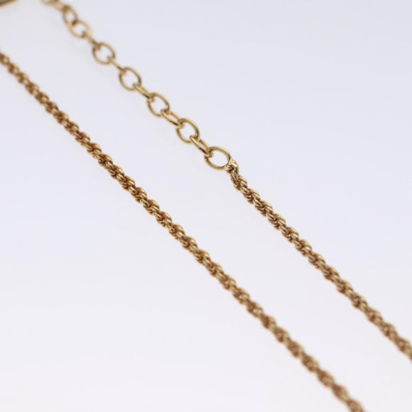 Christian Dior Necklace metal Gold Auth 111950