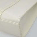 PRADA Hand Bag Patent leather White Auth 112079-15