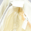 PRADA Hand Bag Patent leather White Auth 112079-19