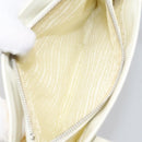 PRADA Hand Bag Patent leather White Auth 112079-21