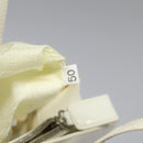 PRADA Hand Bag Patent leather White Auth 112079-12