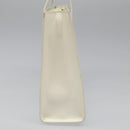 PRADA Hand Bag Patent leather White Auth 112079-3