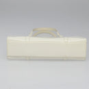 PRADA Hand Bag Patent leather White Auth 112079-5