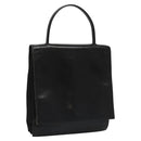 PRADA Hand Bag Nylon Leather Black Auth 112080-1