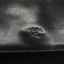 PRADA Hand Bag Nylon Leather Black Auth 112080-17
