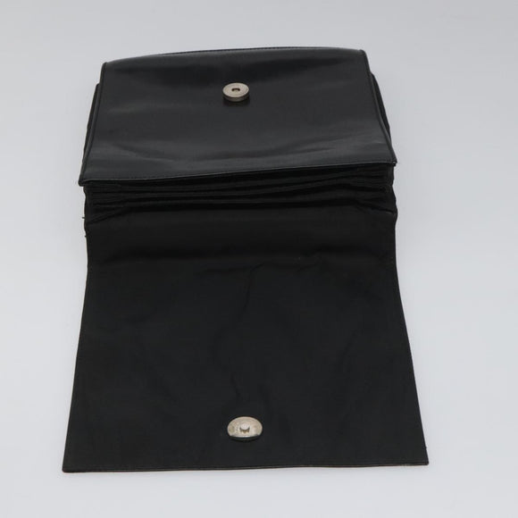 PRADA Hand Bag Nylon Leather Black Auth 112080