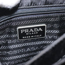 PRADA Hand Bag Nylon Leather Black Auth 112080-18