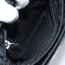 PRADA Hand Bag Nylon Leather Black Auth 112080-11