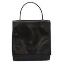 PRADA Hand Bag Nylon Leather Black Auth 112080-13