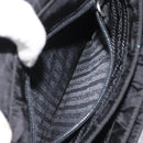 PRADA Hand Bag Nylon Leather Black Auth 112080-21