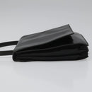 PRADA Hand Bag Nylon Leather Black Auth 112080-4